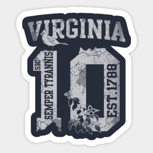 Virginia 10th State Virginian Sticker